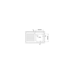 Plonge 1-bac (D), Avec étagère Basse 1000x700x850 Mm, à Monter -Materiel Horeca Magasin plonge 1 bac d avec etagere basse 1000x700x850 mm a monter 1