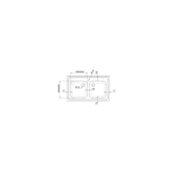 Plonge 2-bacs, Avec étagère Basse 1000x600x850 Mm, à Monter -Materiel Horeca Magasin plonge 2 bacs avec etagere basse 1000x600x850 mm a monter 2
