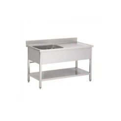 Plonge Avec 1 évier à Gauche Avec Sous-tablette - GD147BL1