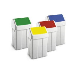 Poubelle à Couvercle Basculant 50L Efficace - WFB-0050-080 - Linum -Materiel Horeca Magasin poubelle a couvercle basculant 50l efficace wfb 0050 080 linum 1