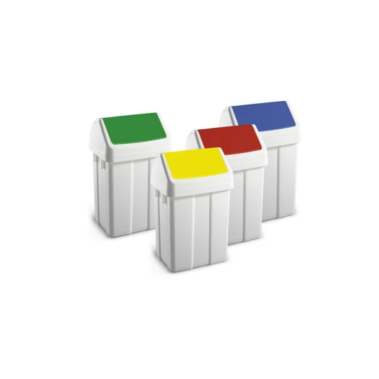 Poubelle Avec Couvercle Basculant 12l 250x200x400mm - WFB-0012-080 - Linum 4 Poubelle Avec Couvercle Basculant 12l 250x200x400mm - WFB-0012-080 - Linum – Image 2