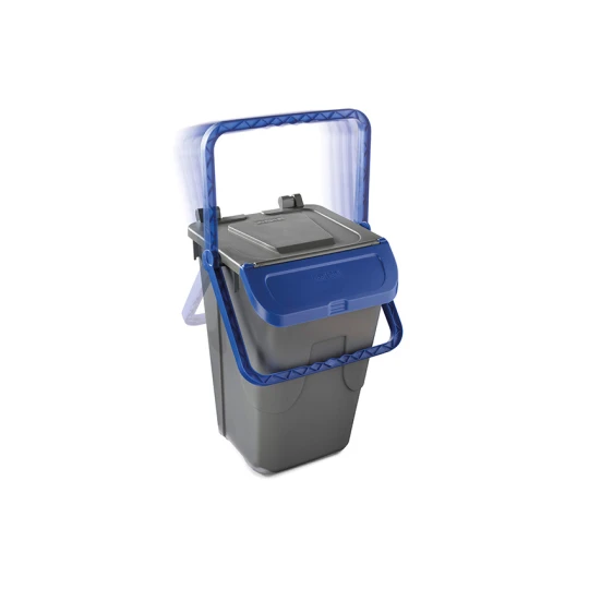Poubelle Avec Couvercle Basculant Corps Gris - Couvercle Bleu - 35l - ECG-0035-060 - Linum 5 Poubelle Avec Couvercle Basculant Corps Gris - Couvercle Bleu - 35l - ECG-0035-060 - Linum – Image 3