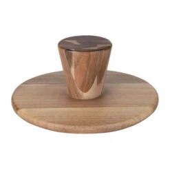 Présentoir à Gâteau En Acacia - 305(Ø) X 127(H)mm - FE150 - Olympia -Materiel Horeca Magasin presentoir a gateau en acacia olympia 305o x 127hmm 2