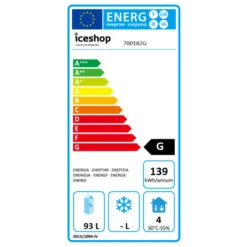 Réfrigérateur De Boissons 93L étagères En Verre -Materiel Horeca Magasin refrigerateur de boissons 93l 2