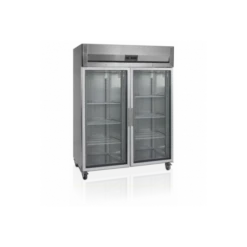 Réfrigérateur Vertical GN2/1 Tefcold Portes Vitrées à Charnières à Fermeture Automatique LED - RK1420G