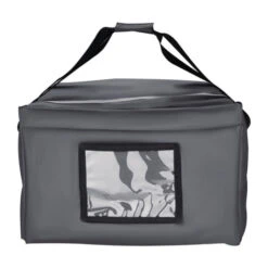 Sac à Pizza Isotherme 495x495x320mm - Réf. FR224 - Vogue -Materiel Horeca Magasin sac a pizza isotherme vogue gris 495x495x320mm 2