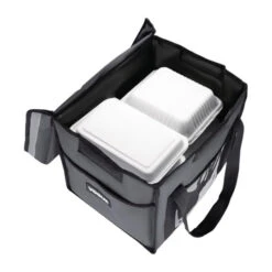 Sac De Livraison Isotherme Pliant - 305x380x380 Mm - FR225 - Vogue -Materiel Horeca Magasin sac de livraison isotherme pliant vogue gris 305x380x380mm 5