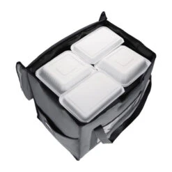 Sac De Livraison Isotherme Pliant - Grand Volume 540x360x430mm - FR226 - Vogue -Materiel Horeca Magasin sac de livraison isotherme pliant vogue gris 540x360x430mm 5