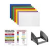 Set De 7 Planches à Découper Hygiplas 10mm Avec Support Et Poster - CH310 - Hygiplas -Materiel Horeca Magasin set de 7 planches a decouper basse densite hygiplas epaisseur 10mm avec support et poster
