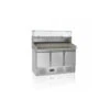 Table à Pizza Avec Module Pour Garniture Tefcold Portes Pleines à Charnières - PT1365 + VK33-140 -Materiel Horeca Magasin table a pizza avec module pour garniture tefcold portes pleines a charnieres pt1365 vk33 140