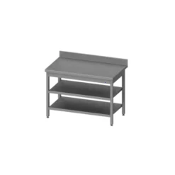 Table Adossée Avec 2 étagères 600x600x850 Mm, à Monter