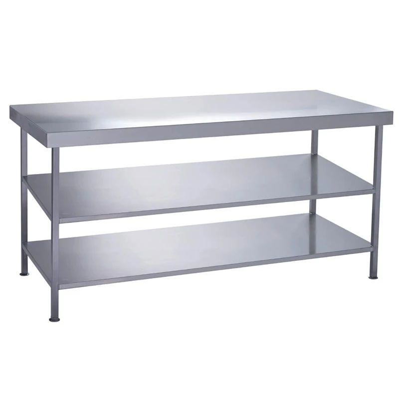 Table Centrale Inox Professionnelle Avec 2 Étagères - 1200x600mm - DC611 - Parry 3 Table Centrale Inox Professionnelle Avec 2 Étagères - 1200x600mm - DC611 - Parry