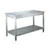 Table Inox Avec Sous Tablette 1200 X 700mm - GDATS-127