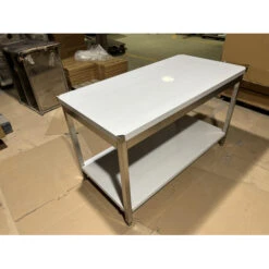 Table Inox Avec Sous Tablette 800 X 700mm - GDATS-87 -Materiel Horeca Magasin table inox avec sous tablette 700mm gdats 87 3