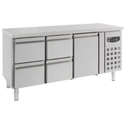 Table Réfrigérée En Inox 1 Porte 4 Tiroirs - 7950-cbs-0215