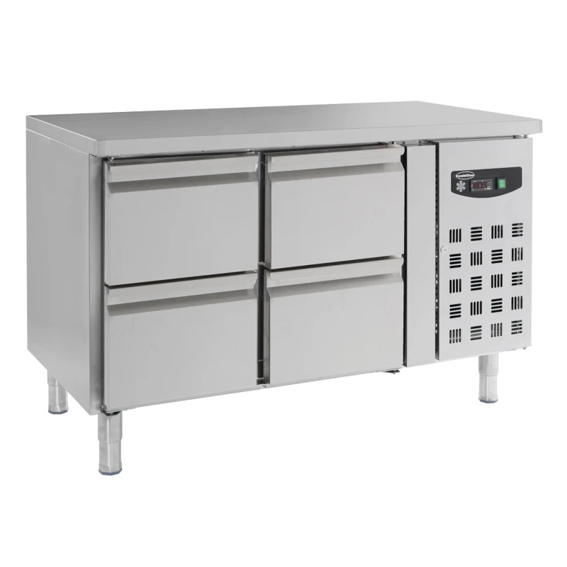 Table Réfrigérée En Inox 4 Tiroirs - 7950.0225 3 Table Réfrigérée En Inox 4 Tiroirs - 7950.0225