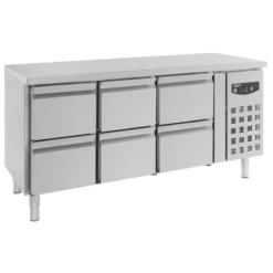 Table Réfrigérée En Inox 6 Tiroirs - 7950.0230