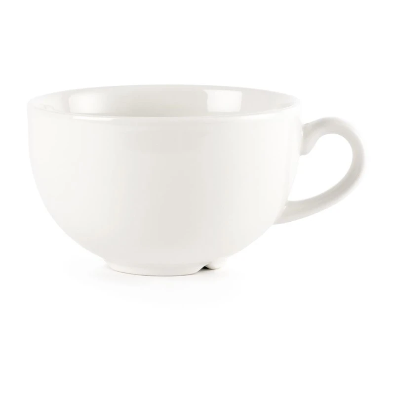 Tasses à Cappuccino Blanches Unies 340ml - Résistance Professionnelle - P883 - Churchill 3 Tasses à Cappuccino Blanches Unies 340ml - Résistance Professionnelle - P883 - Churchill