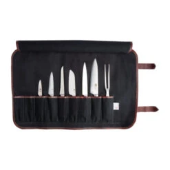 Trousse à Couteaux Boldric Noire - 9 Emplacements - CM555 - Boldric 9 Trousse à Couteaux Boldric Noire - 9 Emplacements - CM555 - Boldric -Materiel Horeca Magasin trousse a couteaux en toile boldric noire 9 emplacements 2