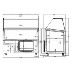 Vitrine à Glace Réfrigérée 8 Bacs Inox -Materiel Horeca Magasin vitrine a glace refrigeree 8 bacs inox 2