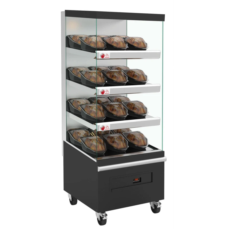 Vitrine Chauffante étageres Chauffant TAKE AWAY - ROTISOL - 6MCV4LS 3 Vitrine Chauffante étageres Chauffant TAKE AWAY - ROTISOL - 6MCV4LS