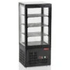 Vitrine De Table Ventilée 4 Niveaux 'Black' - MIC-48B/R6 - Diamond -Materiel Horeca Magasin vitrine de table ventilee 4 faces vitrees 4 niveaux black diamond