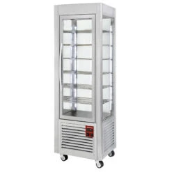 Vitrine Panoramique 5 Grilles 360 LT, Inox - Diamond - Réf : SNE/GN-A5-R2