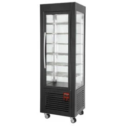 Vitrine Panoramique, 5 Grilles, 360 LT, Noire - Diamond