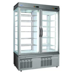 Vitrine Réfrigérée, 4 Faces Vitrées, Double Porte, 880L - Tekna