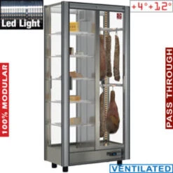 Vitrine Réfrigérée Charcuterie Lt. 530 - Traversante Et Modulable - VSA-1/TR - Diamond