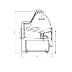 Vitrine Réfrigérée Comptoir Frigo 1580x940x1200 15 Vitrine Réfrigérée Comptoir Frigo 1580x940x1200 -Materiel Horeca Magasin vitrine refrigeree comptoir frigo 1580x940x1200 6