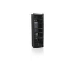Vitrine Réfrigérée Noire Tefcold Porte Vitrée à Charnières LED - SCU1425H